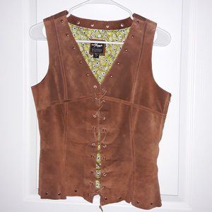 Suede vest